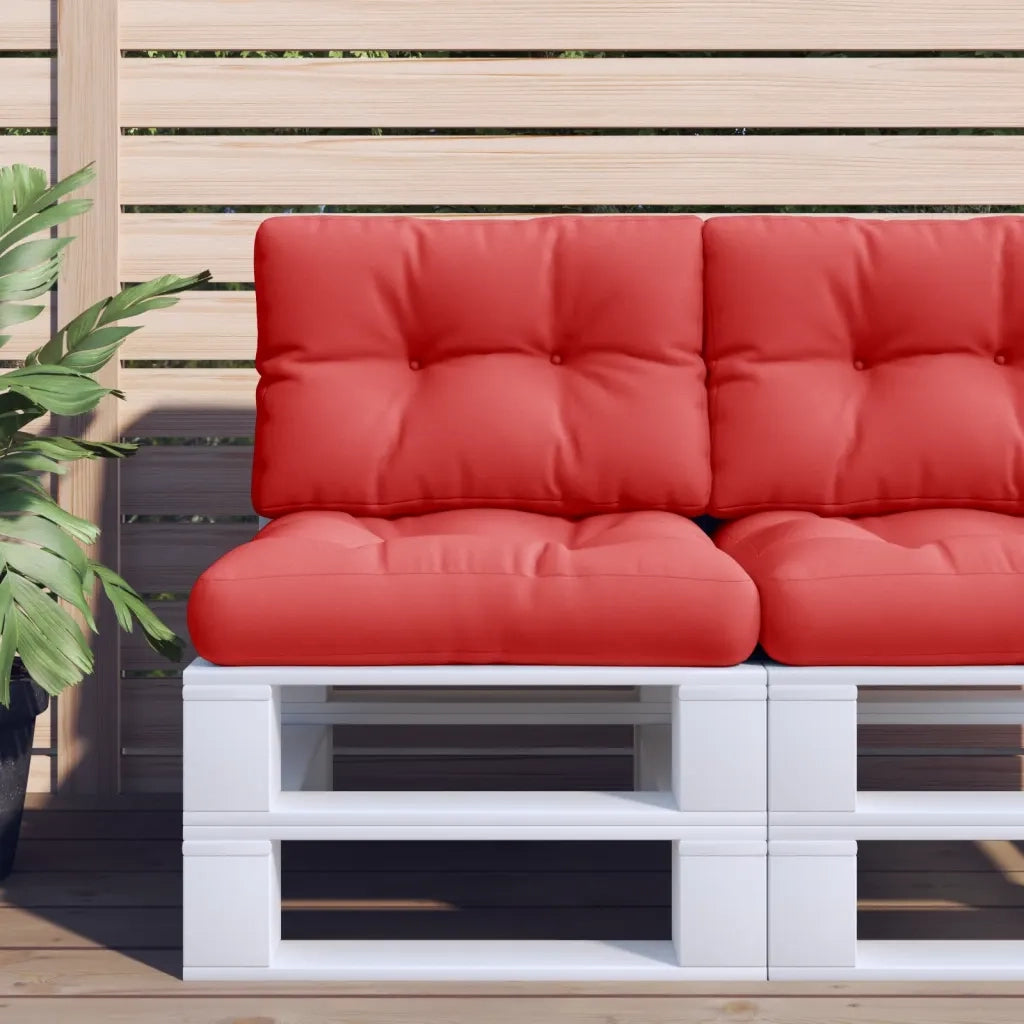 Cuscino per Pallet Rosso 50x40x12 cm in Tessuto 360541