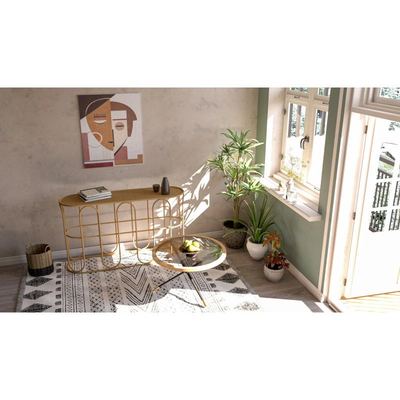 Tavolo Da Caffe' Saint Barth Rotondo cm ø 80x46,5