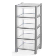 Cassettiera Tower 4 cassetti griglio 38x38x78 cm