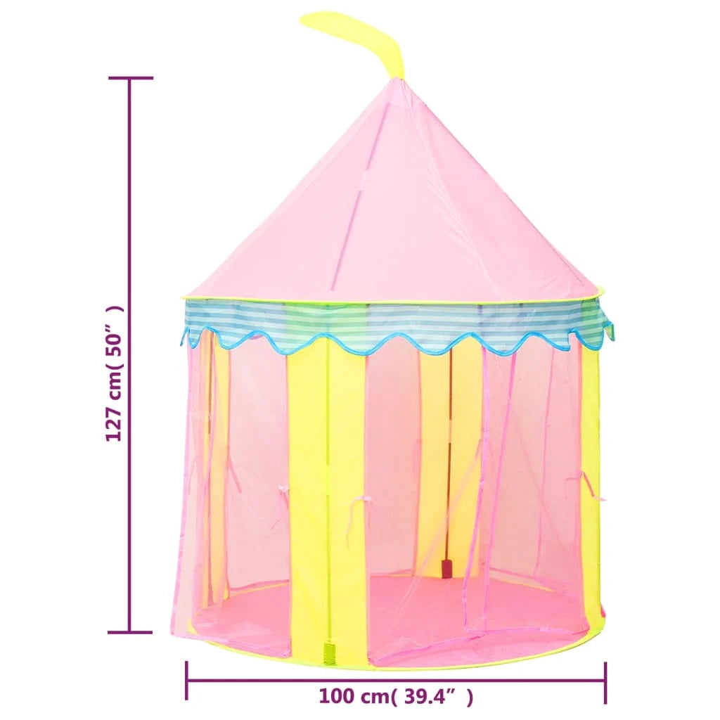 Tenda da gioco per bambini 100 x 100 x 127 cm rosa 02_0005131