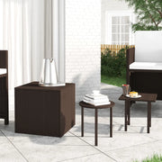 Tavolini da Giardino 3 pz Marroni in Polyrattan 3324832