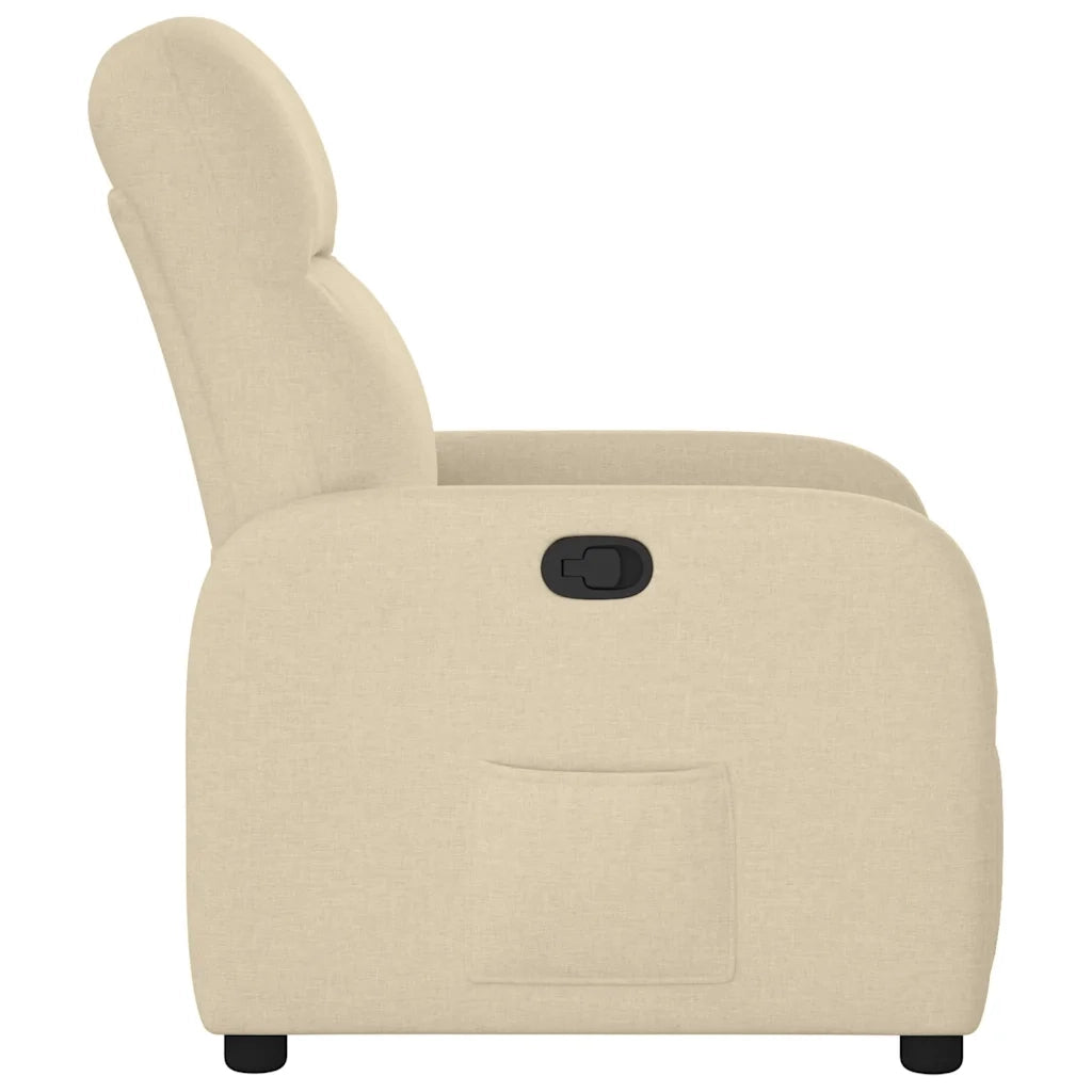 Poltrona Reclinabile in Tessuto Crema 4015530