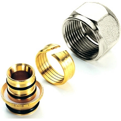 ADATTATORE PER TUBO MULTISTRATO NICHELATO- 26  x 3.0- TIEMM- pezzi 1
