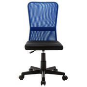 Sedia da Ufficio Nero e Blu 44x52x100 cm in Tessuto a Rete 289511