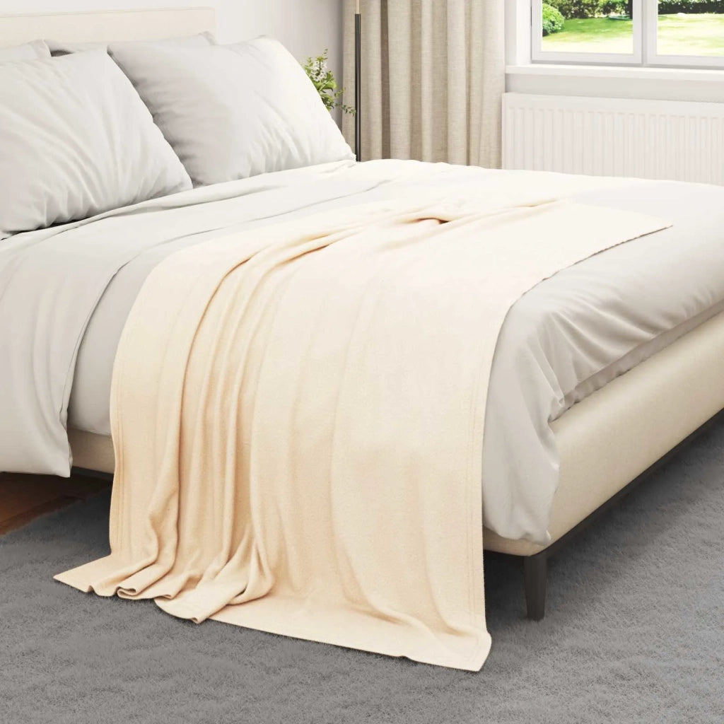 Coperte da Pile 24 pcs Crema 170 x 130 cm Panno 42017113