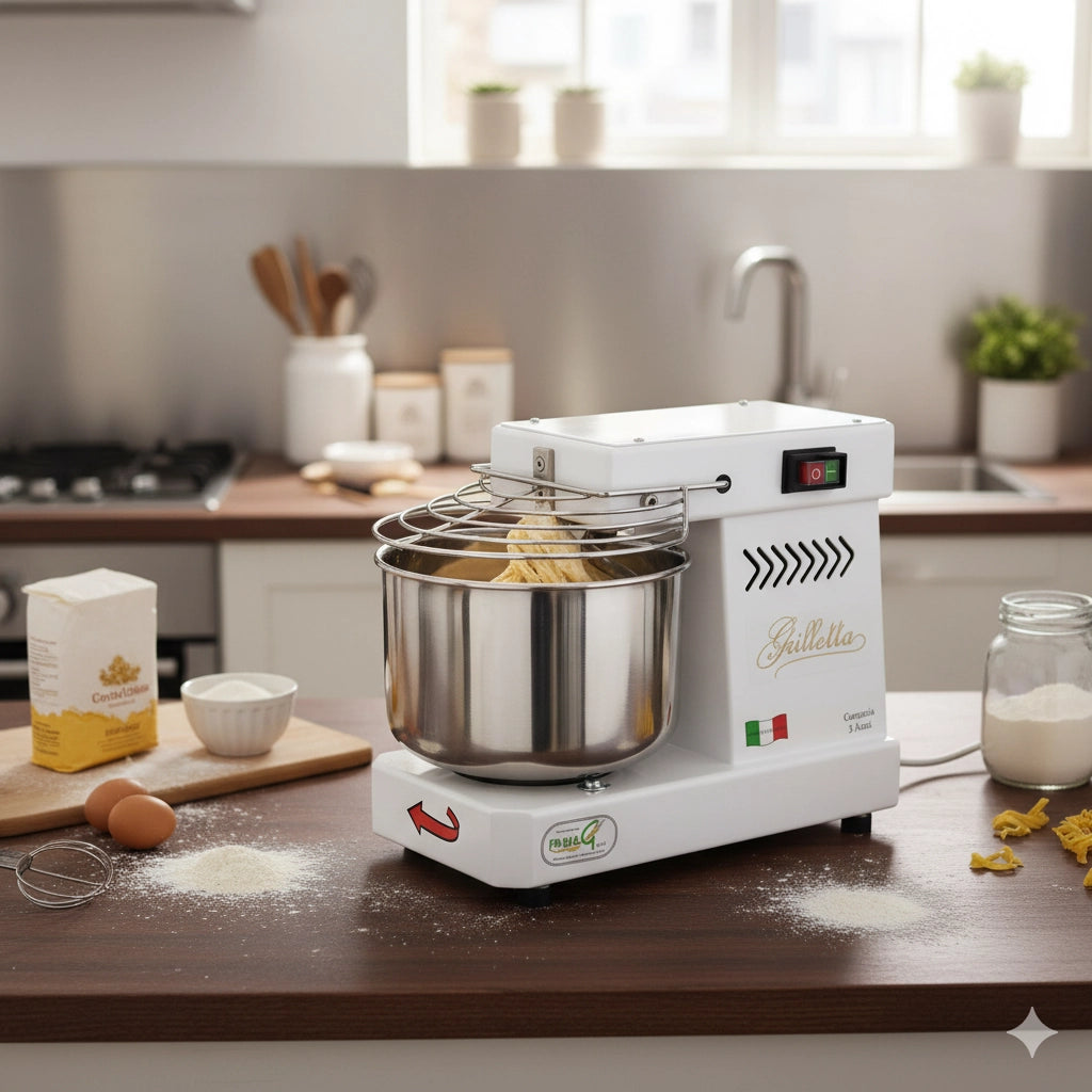 Impastatrice a Spirale Testa Fissa 5Kg 350W Famag Grilletta IM5/230