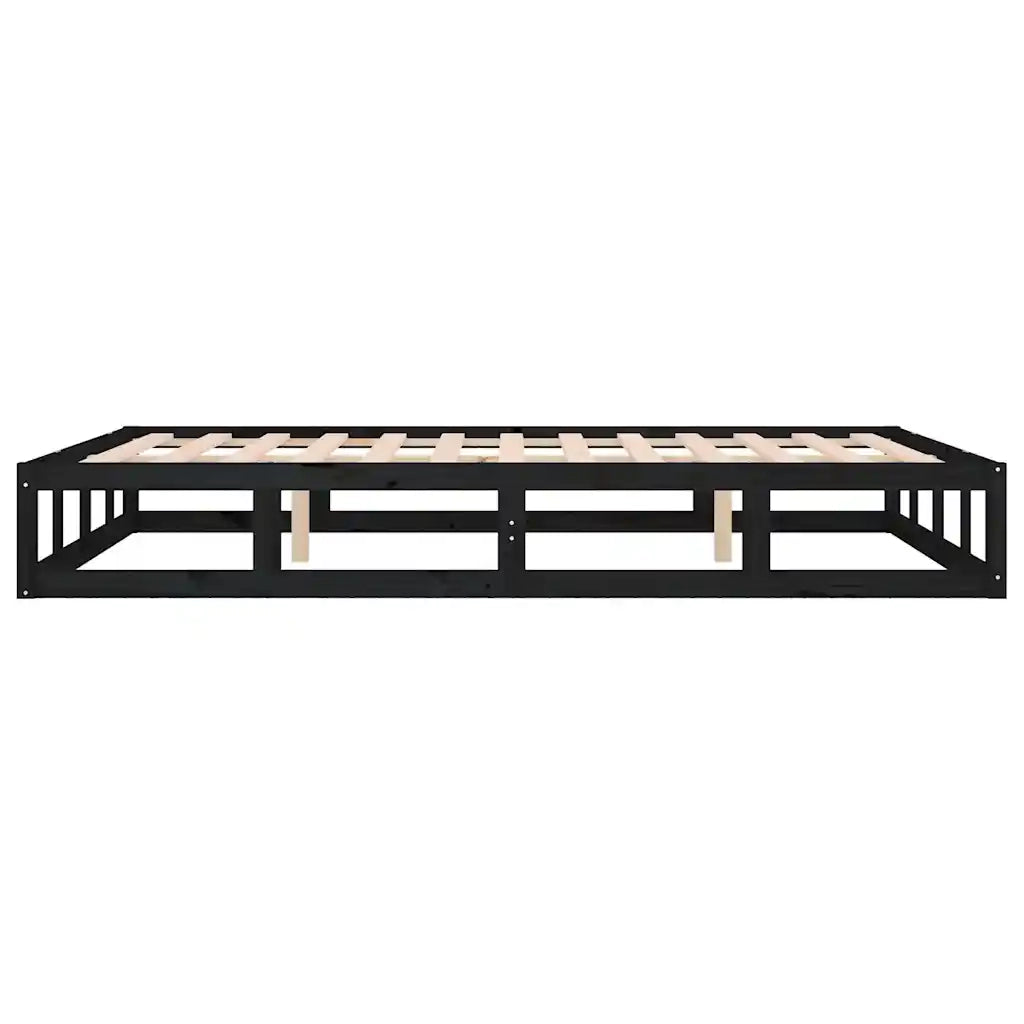 Giroletto Nero 140x190 cm in Legno Massello