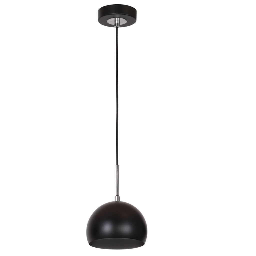 Lampada a sospensione nera cromata Cool Luminex E27 15W