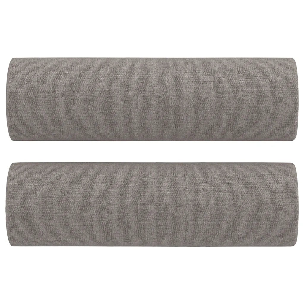 Divano a 2 Posti con Cuscini-Sofa 2 Posti con Cuscini Tortora 120 cm in Tessuto 590061