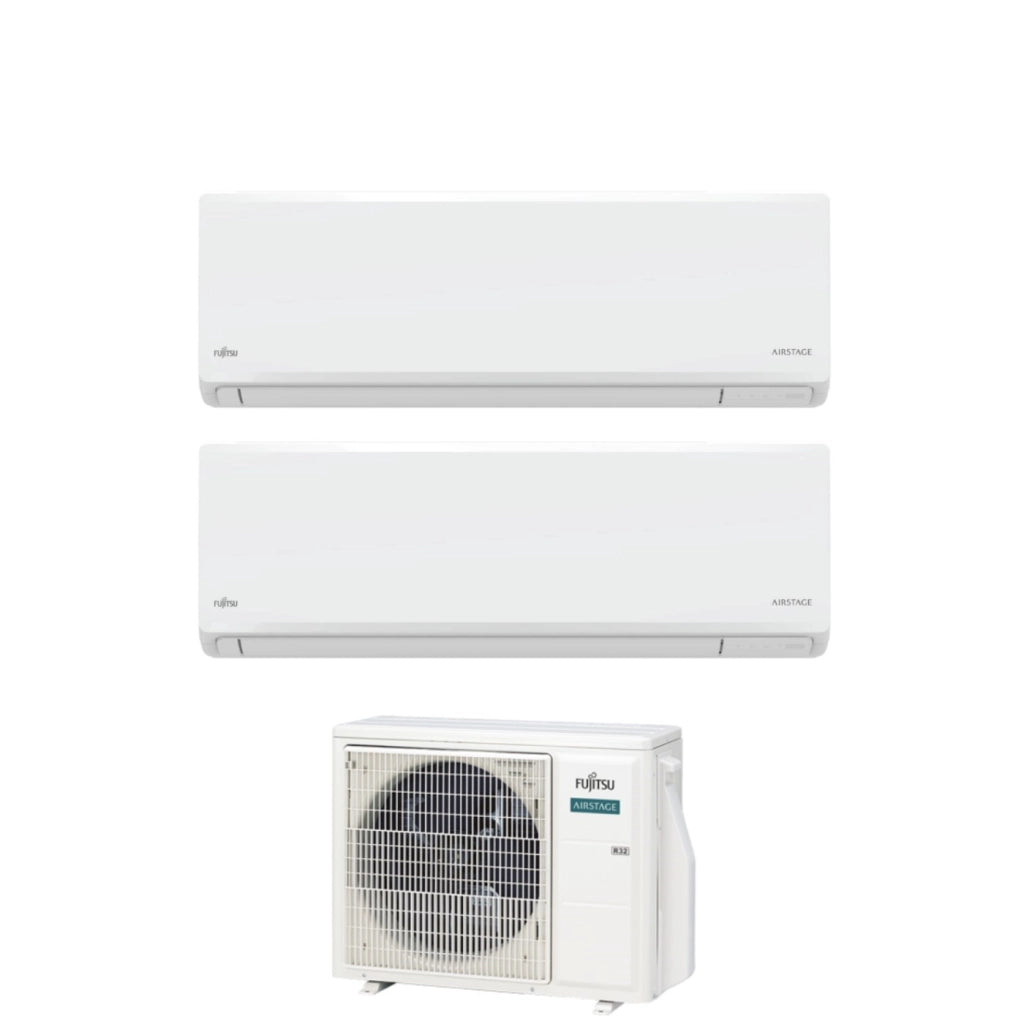 Condizionatore Dual Split Fujitsu KN Airstage 7+12 con AOEG14KBCA2 R-32 Wi-Fi Integrato