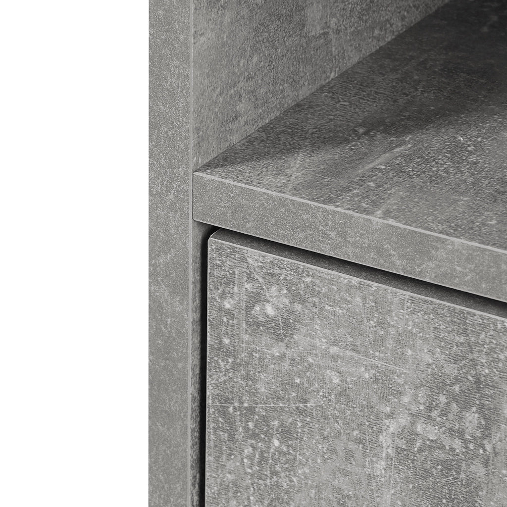 Scarpiera con Specchio e Appendiabiti ¨C Zephmum ¨C Grigio