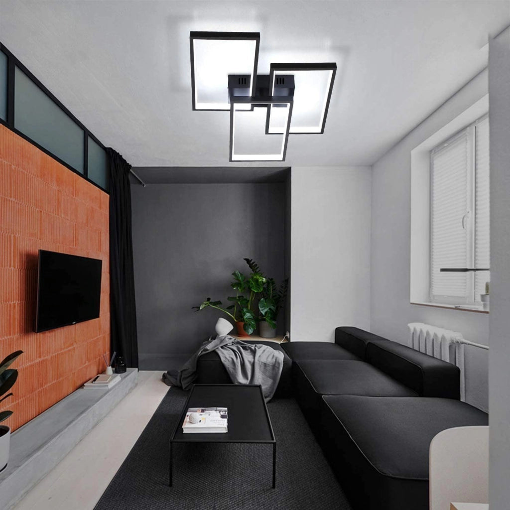 ZMH Lampada da soffitto plafoniera LED metallo design moderno
