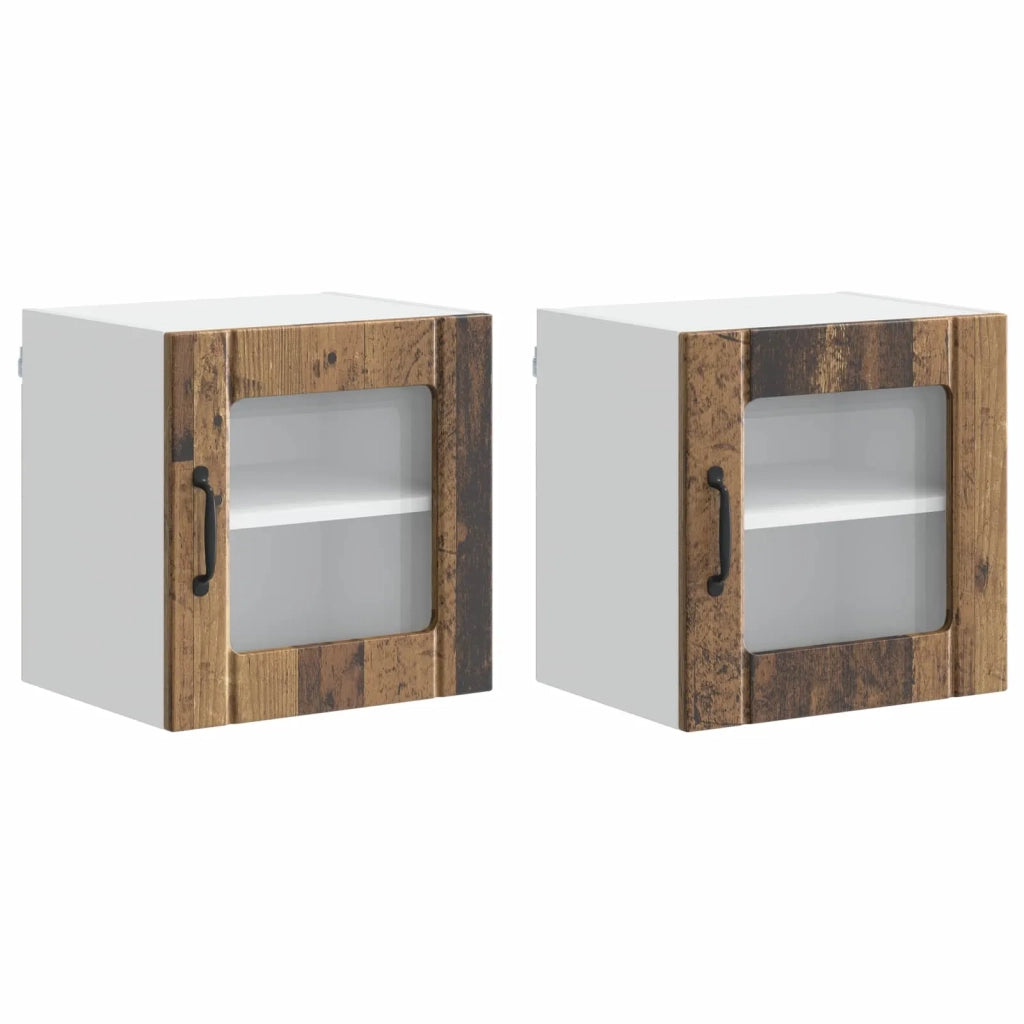 Pannello lavastoviglie Lucca 2 pcs Legno antico 40 x 31 x 40 cm 884851