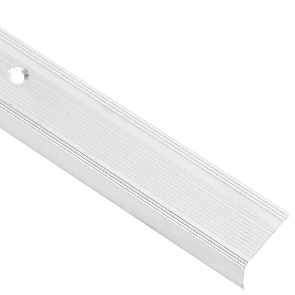 Profili a L per Gradini 5 pz in Alluminio 100 cm Argento 146754