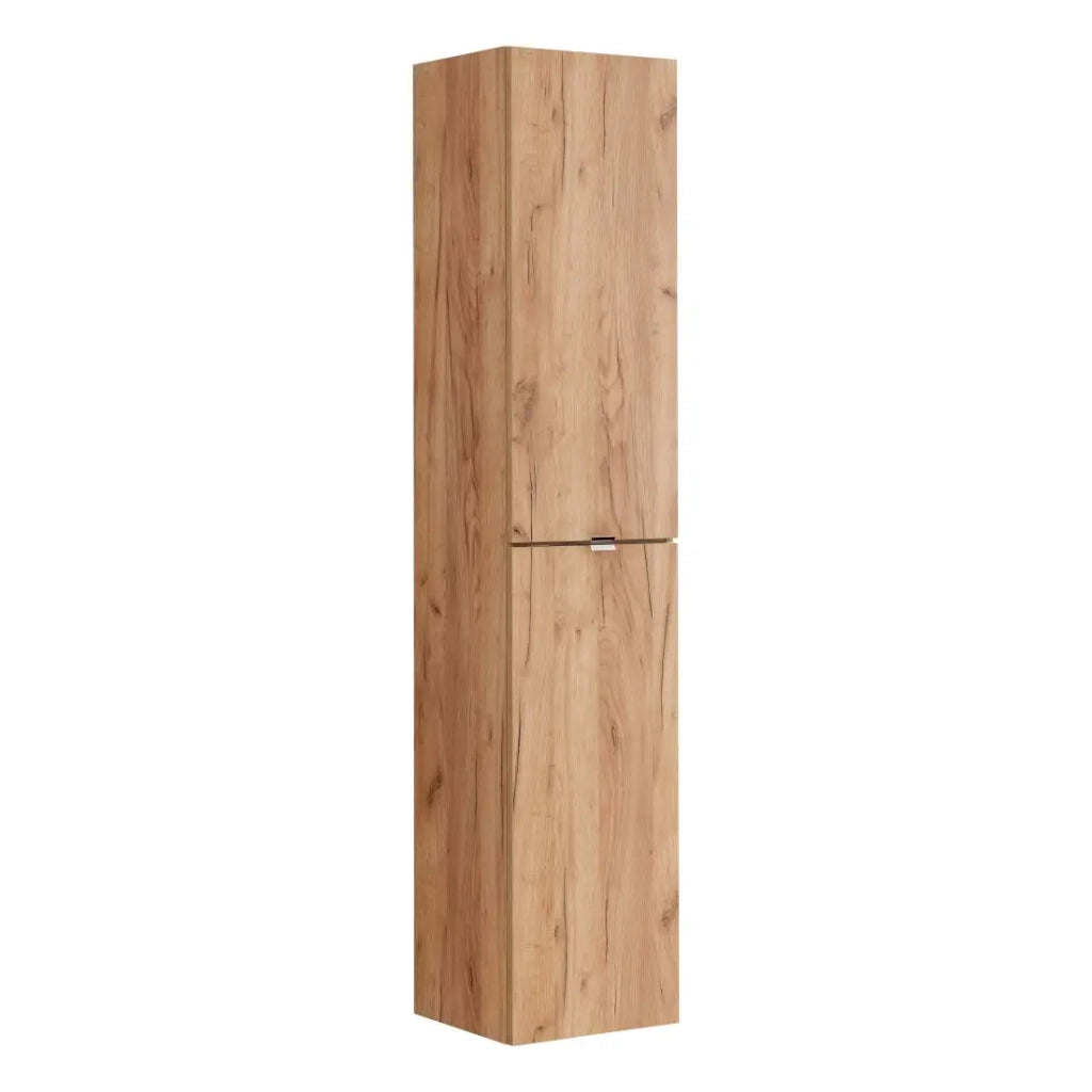 Colonna bagno NALYA 170 cm - Rovere chiaro - Mobile sospeso verticale design