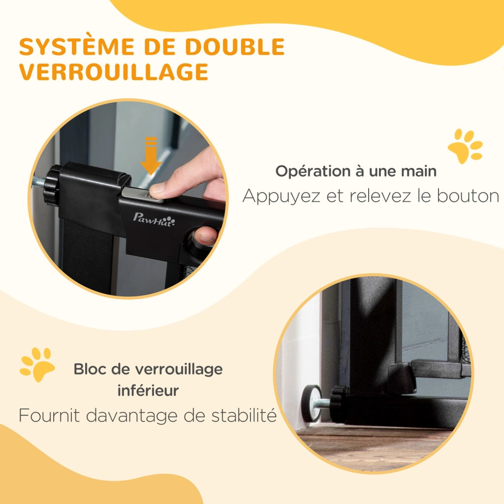 Barriera per animali domestici ¨C Minimal ¨C Nero 75-103 cm