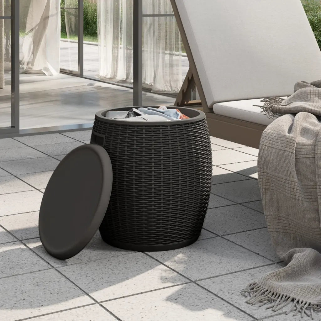 Contenitore da Giardino 4 in 1 Polipropilene Nero 364155