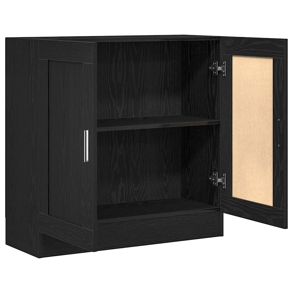 Armadio per Libri 3 livelli 82,5 x 30,5 x 80 cm Rovere Nero 862515