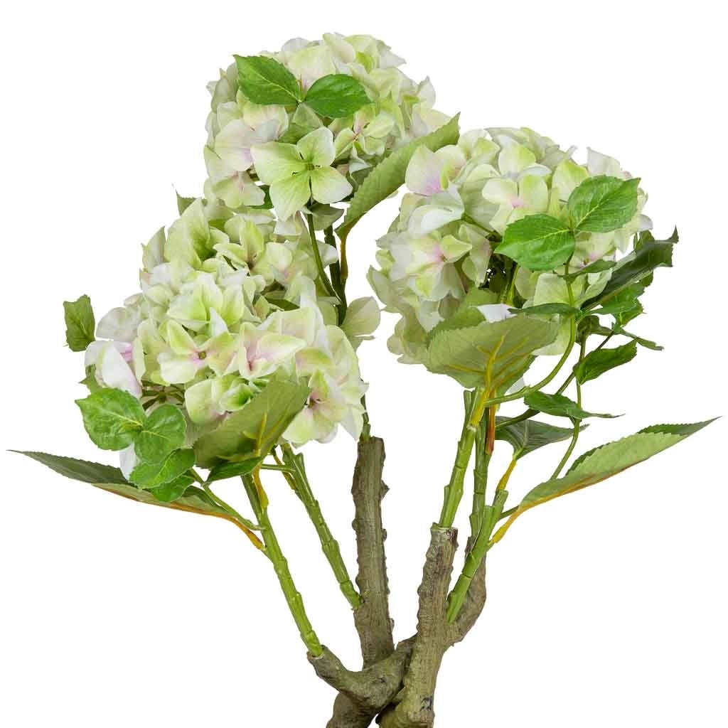 Ortensia artificiale decorativa verde, 46x44x67h cm