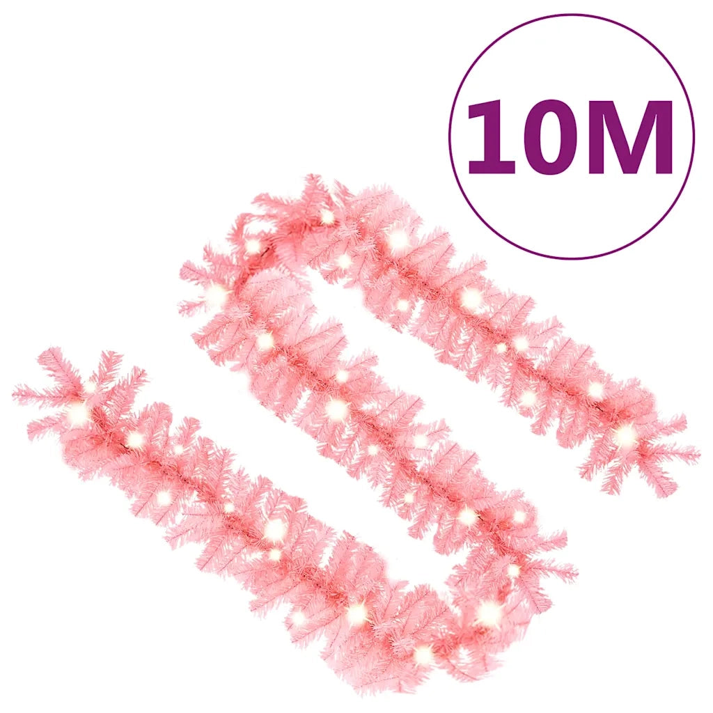 Ghirlanda Natalizia con Luci a LED 10 m Rosa 329199