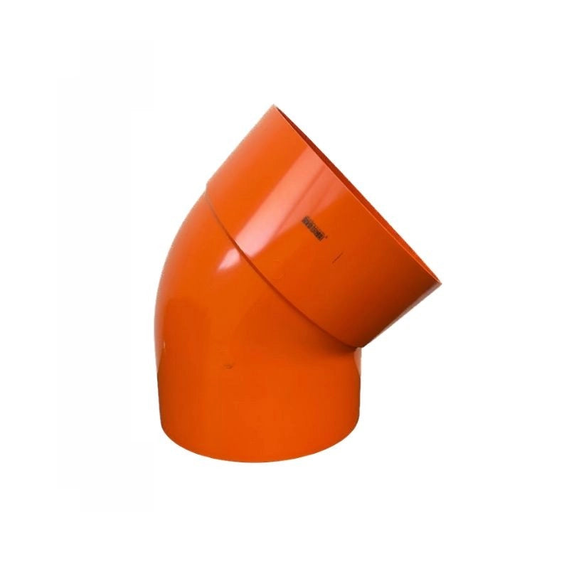 Curva 45° in pvc : Colore - Arancio, Diametro - 250