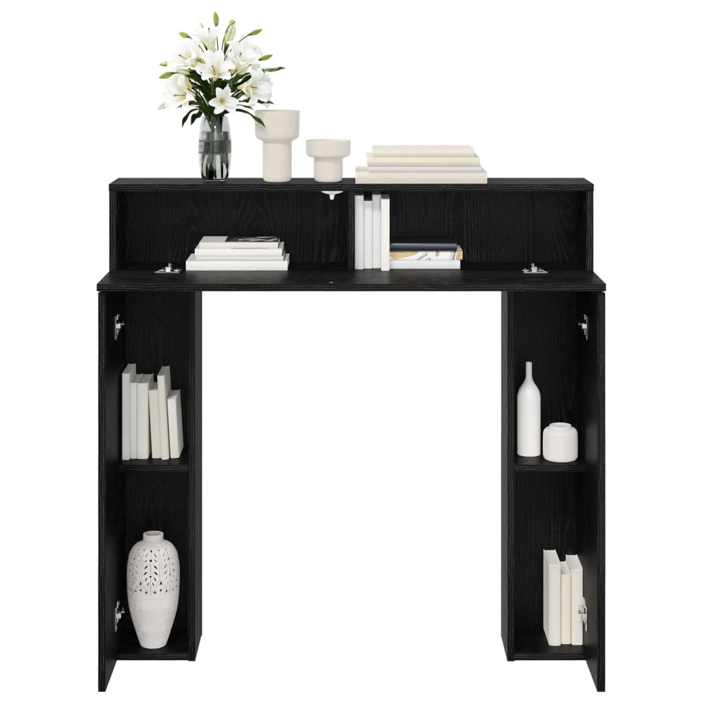 Cornice per camino Rovere Nero 102 x 18 x 100,5 cm 8006599