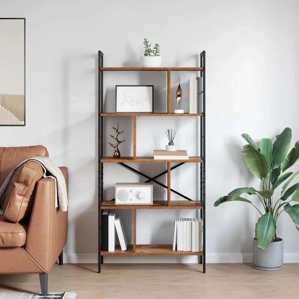 Libreria Legno vecchio 75 x 30 x 156 cm Legno multistrato 883962