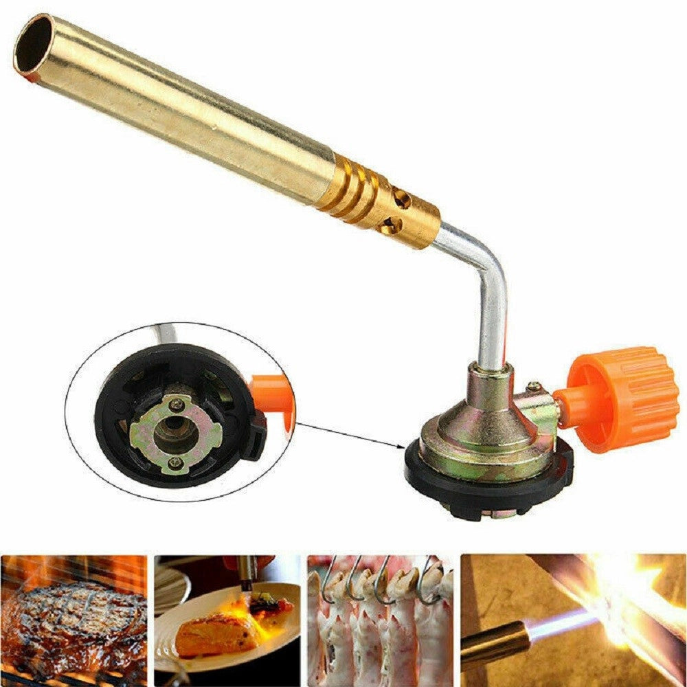 Trade Shop - Mini Cannello Saldatore A Gas Minisaldatore Torcia Fiamma Ossidrica Accensione -