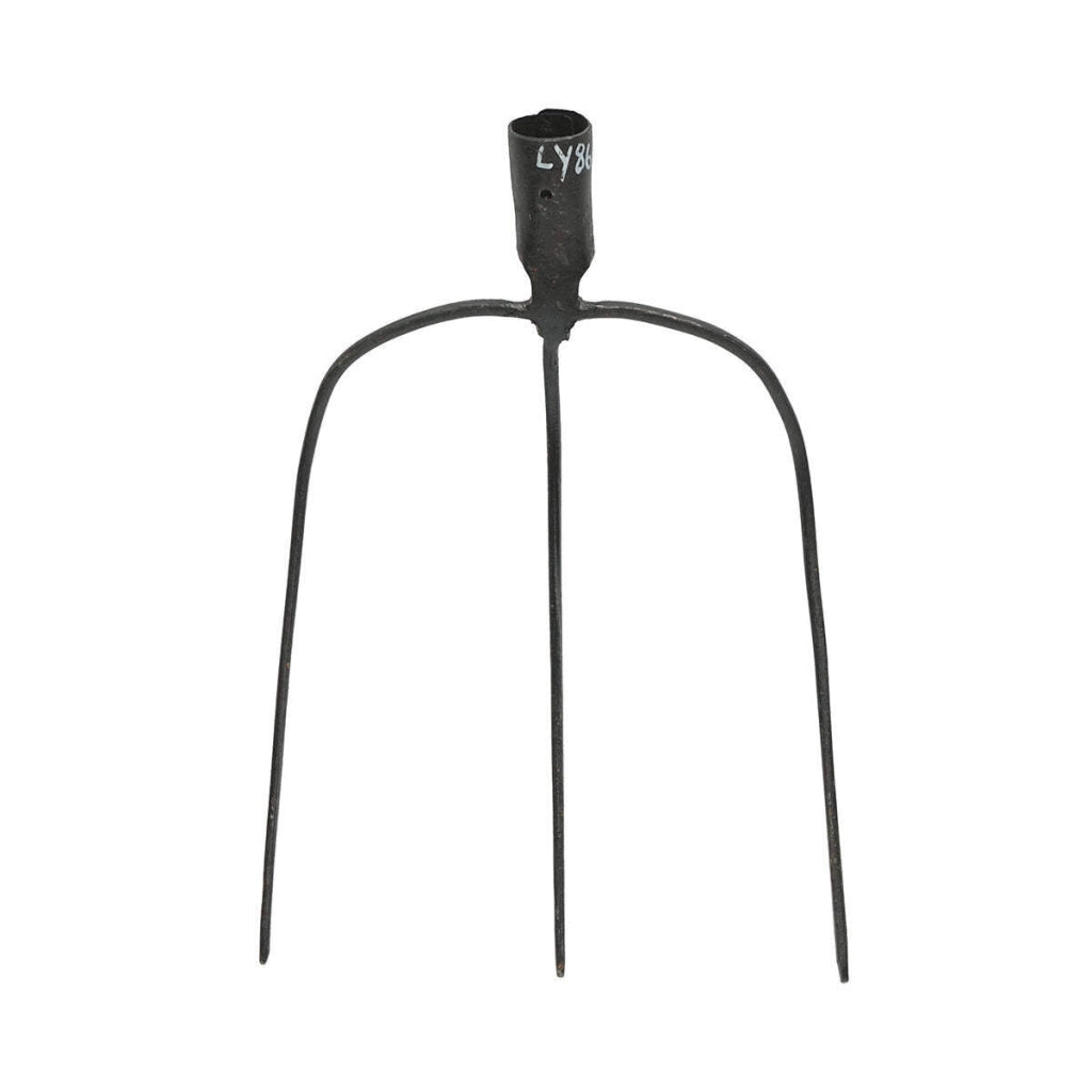 Forca per fieno in acciaio forgiato con 3 denti 220x320x430mm