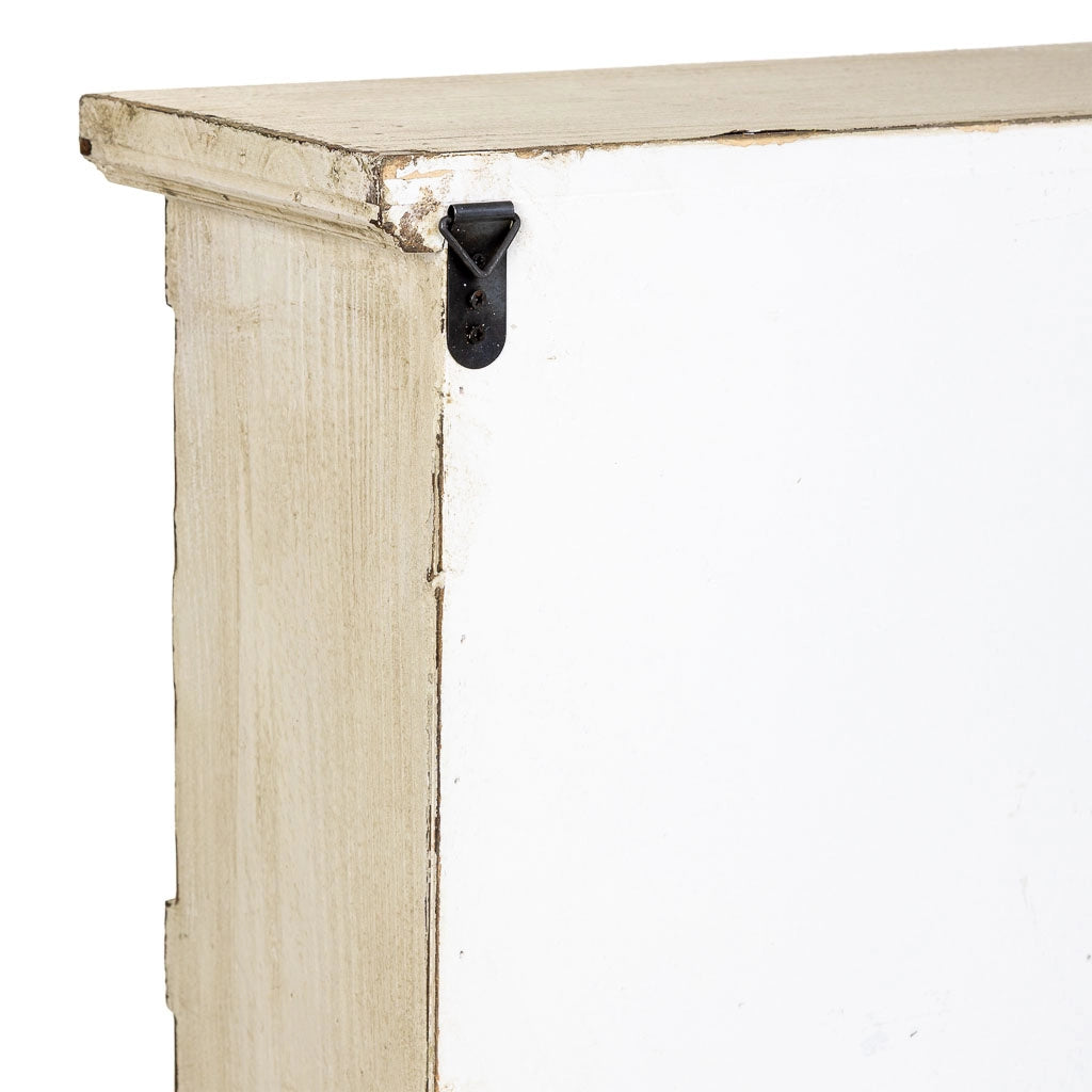 Scaffale in legno beige 99,5x21,5x75h cm