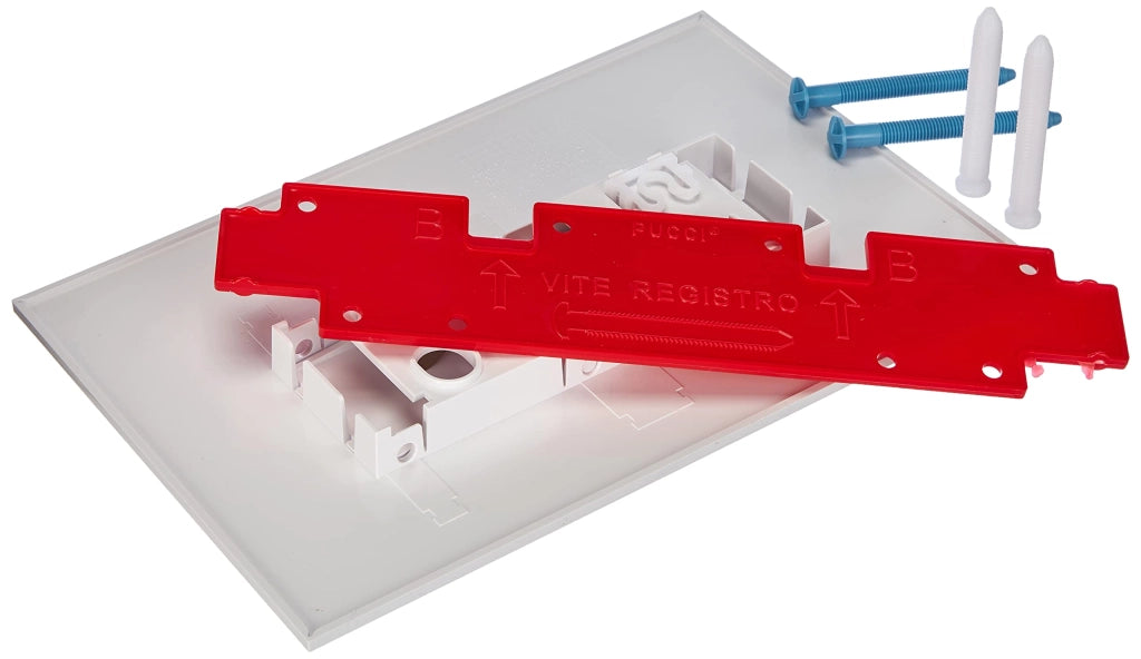 Placca 2 Tasti Modello Eco Linea Bianca Pucciplast