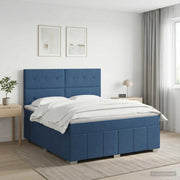 Letto box spring con materasso Blu 140 x 200 cm Tessuto 3454161