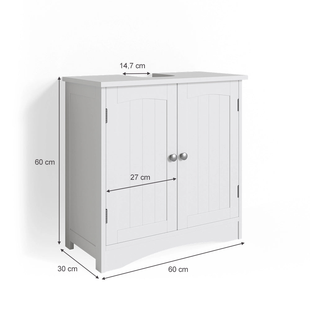 Vicco Mobile sottolavabo per bagno Bianco 60 x 60 cm
