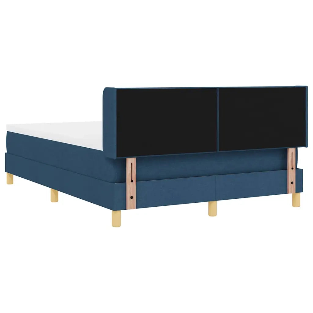 <strong>Letto a Molle< / strong> Blu 160 x 200 cm Tessuto