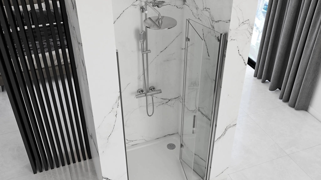 Porta Doccia Rea Molier Chrome + Profilo 80
