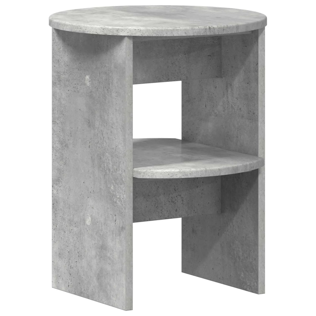 Mobile laterale 2 pcs Grigio Cemento Ø40 x 50 cm 899823