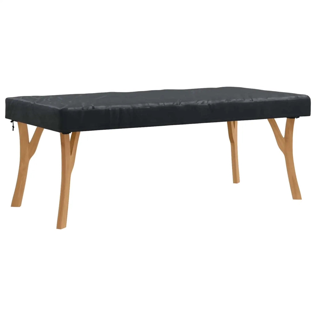 Copertura Tavolo Tinta unita Nero 182 x 92 x 15 cm Tessuto 4106111