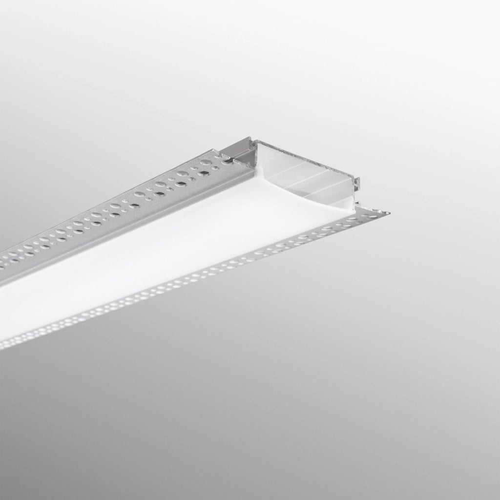 PROFILO GORIZIA ALLUMINIO E OPALE CON TAPPI INCLUSI 200X10,5X1,7CM