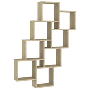 Mensola Parete | Mensola sospesa Cubo Rovere Sonoma 90x15x119cm Legno Multistrato