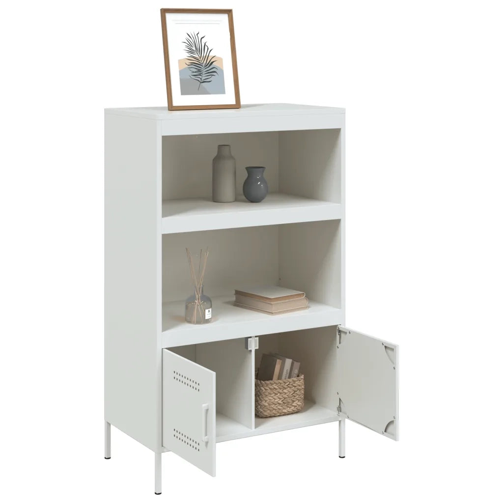 Credenza | Madia | Buffet da pranzo | Armadio da pranzo Bianca 68x39x113 cm in Acciaio