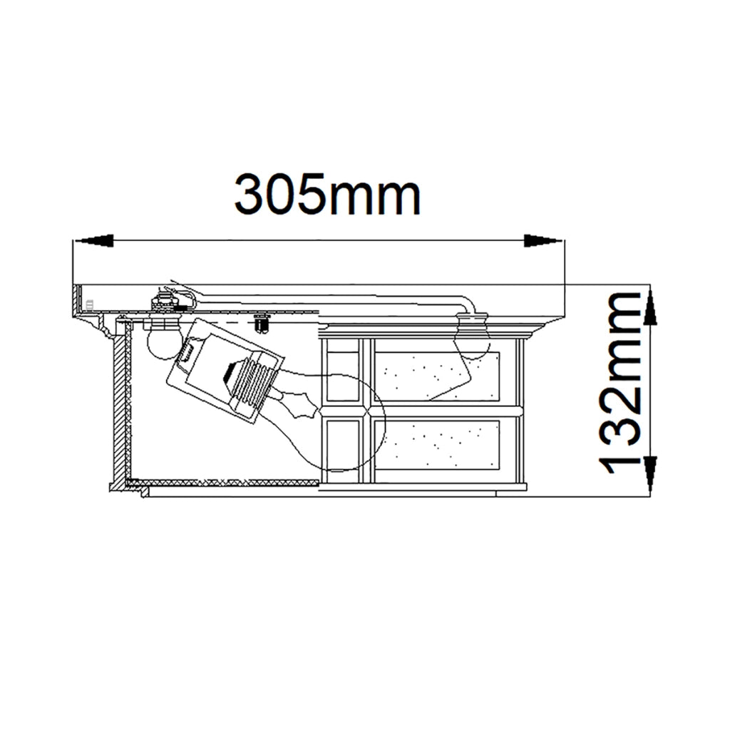Plafoniera esterna Beacon Square bronzo E27 2x60W Kichler