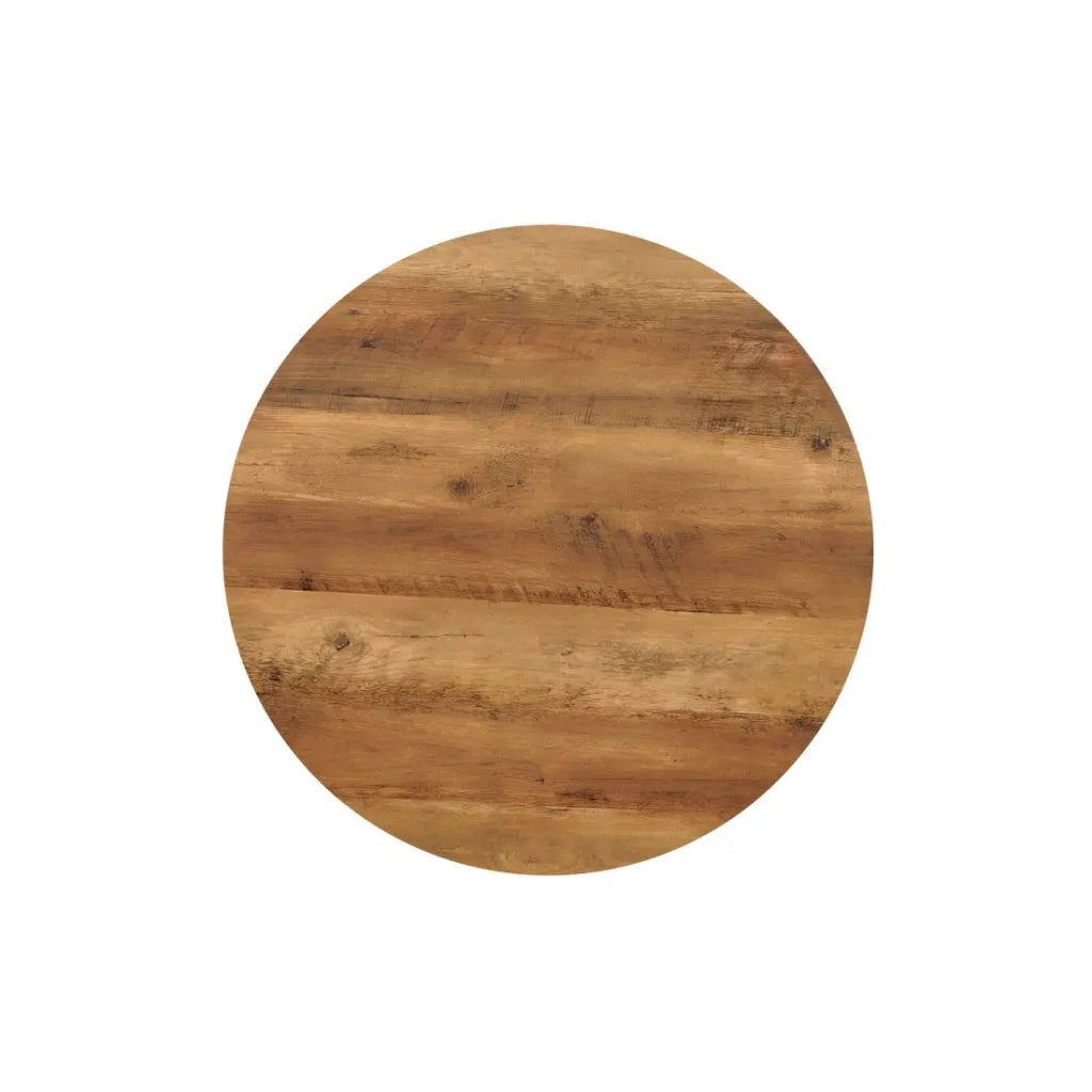Set di 2 tavolini TUNIS - Colore legno di mango - MDF & metallo - Stile industriale e armonioso