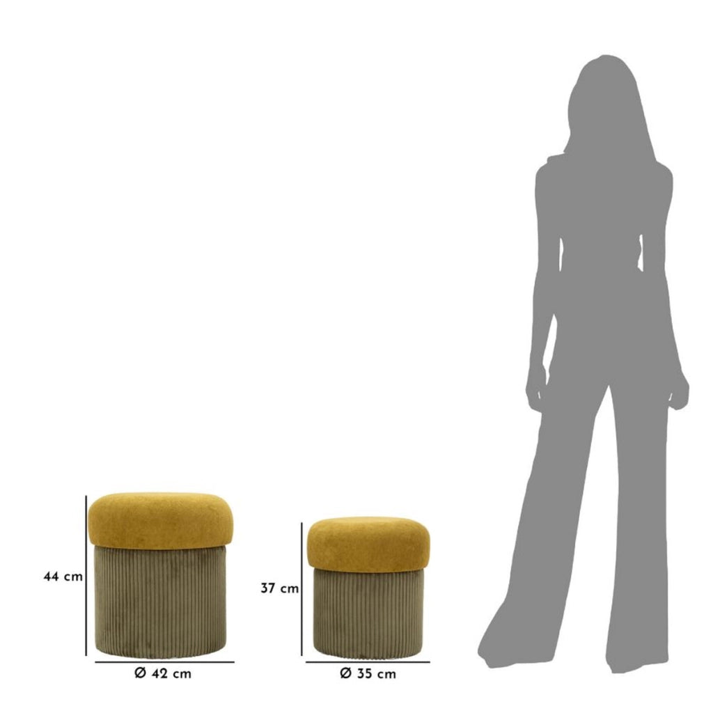 Pouf VKH723, Verde, MDF, 44x42x42 cm