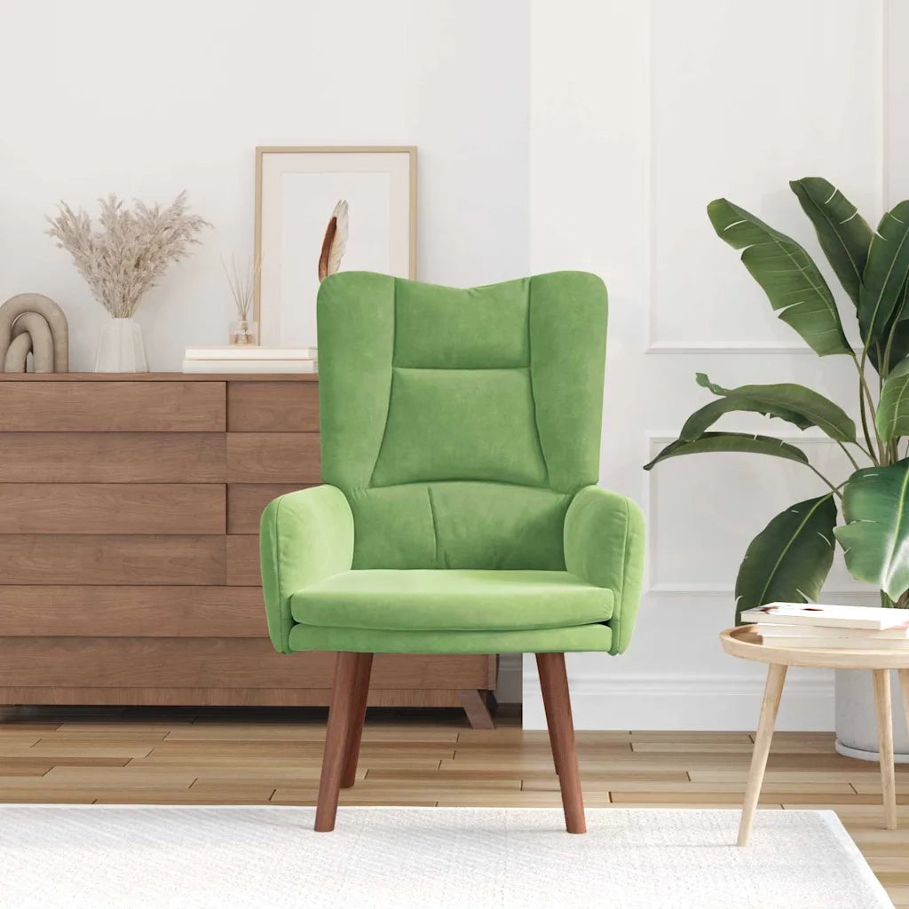poltrona Verde chiaro 63 x 67 x 94 cm Velluto 42001806