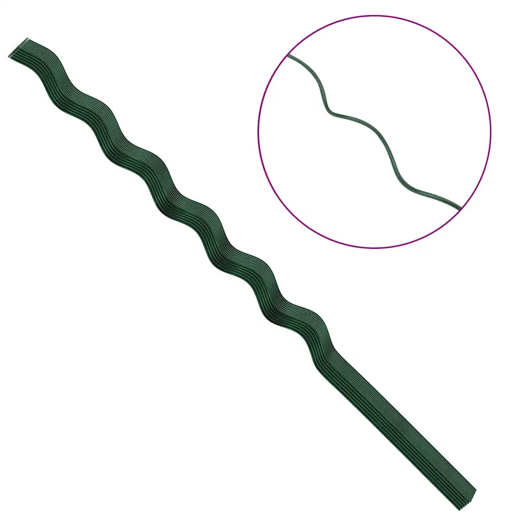 Supporto per piante 50 pcs Verde 150 x 0,6 x 0,6 cm Acciaio 4107058