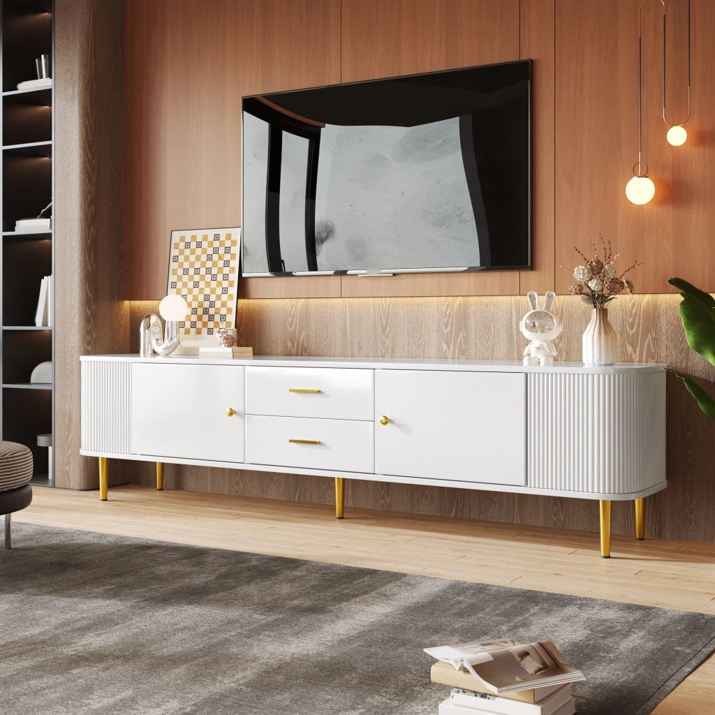 TV-Schrank bianco in MDF lunghezza 170 cm