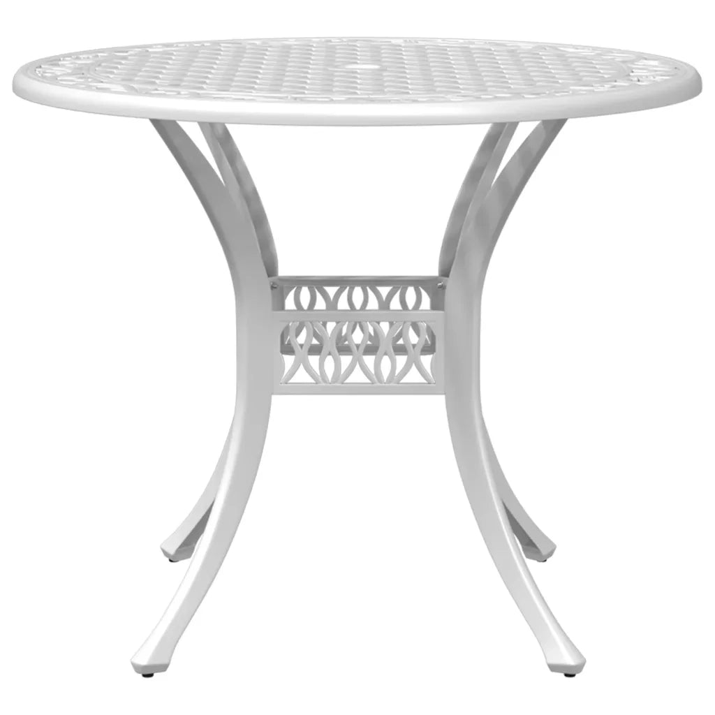 Set da Bistrot 3 pz Bianco in Alluminio Pressofuso 3216332