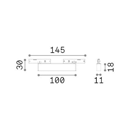 Faretto Deva Accent 5W Led Integrato Nero 3000K Ip20