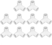 Connettori PVC a T per irrigazione a goccia da 10 pezzi