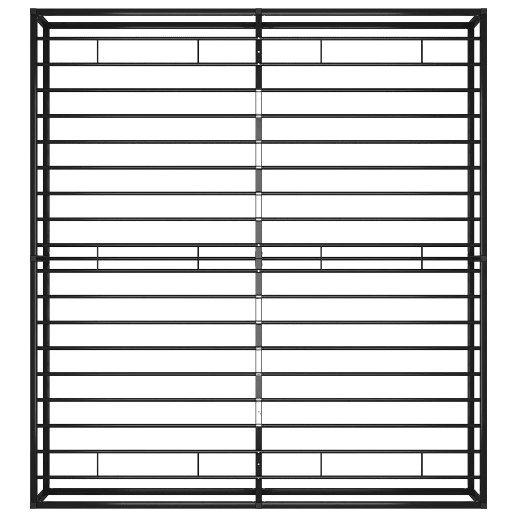 Giroletto-Struttura Letto Nero in Metallo 160x200 cm 597168